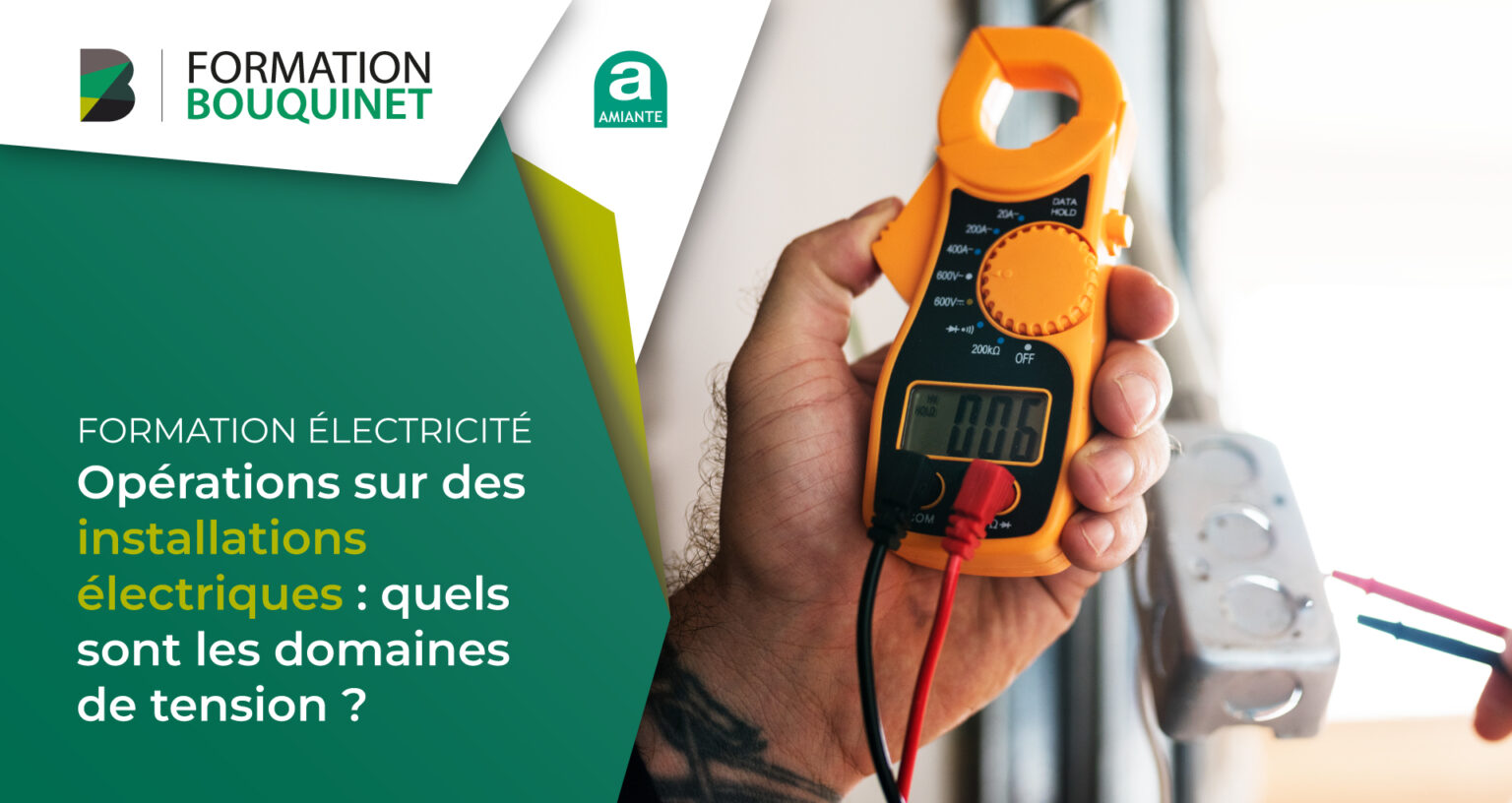 Opérations sur des installations électriques quels sont les domaines